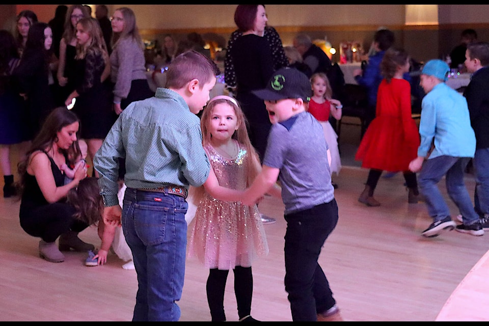 Kids hit the dance floor Dec. 3 during the Sugar Plum Christmas Ball. (Photos by Emily Jaycox/Bashaw Star)