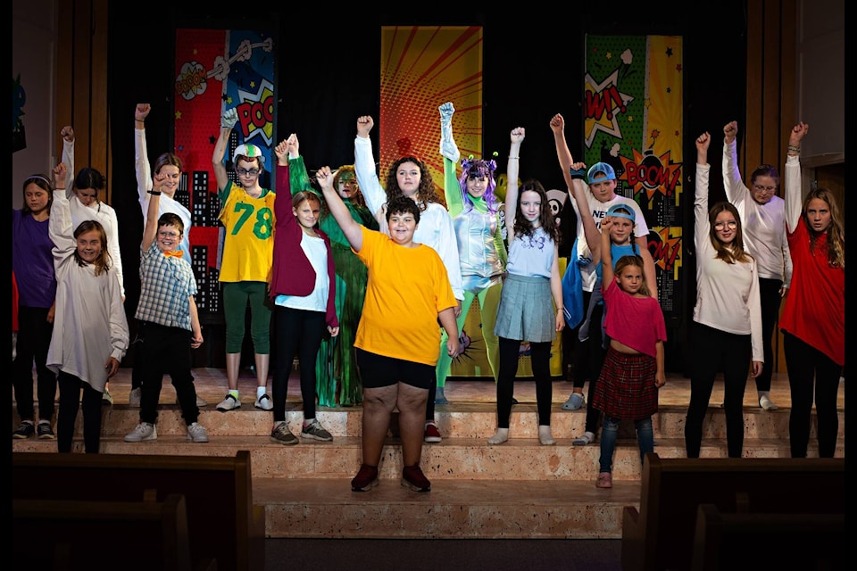 The cast and crew of ‘The Big One-Oh! JR.’ are polishing up for opening night on Oct. 13. (Facebook photo/Bashaw Community Theatre Group)