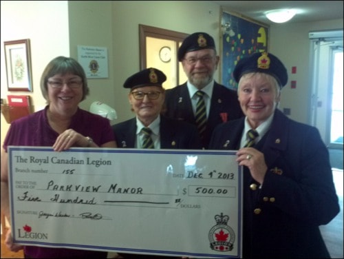 23538greenwoodLegion-Parkviewdonation