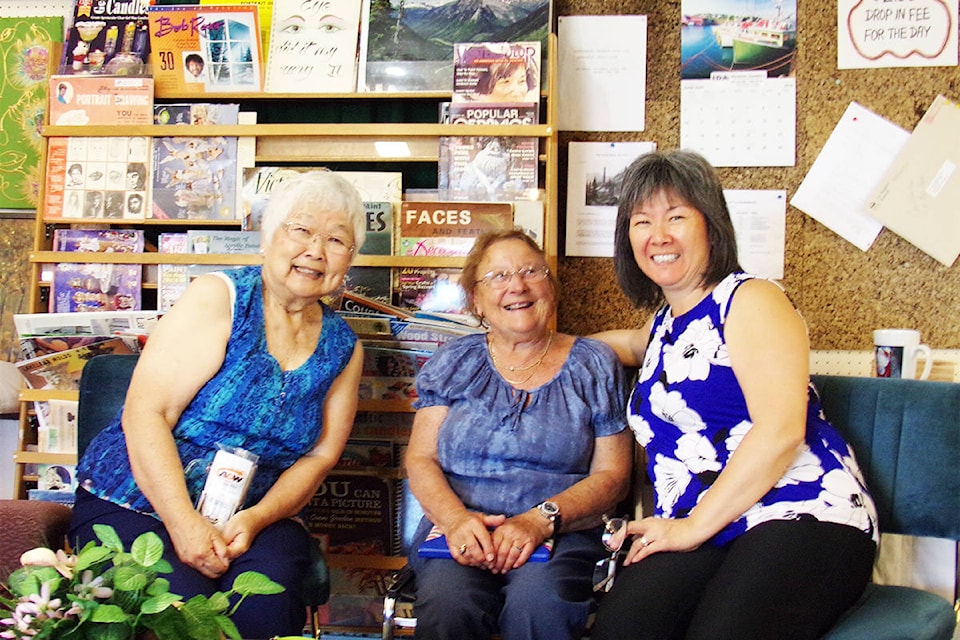 Nancy Yamamura, Johanna Groenendyk and Donna Durban at the show on Sunday. The show ran both Saturday and Sunday, and attendees were treated to cake, snacks and other sandwiches.