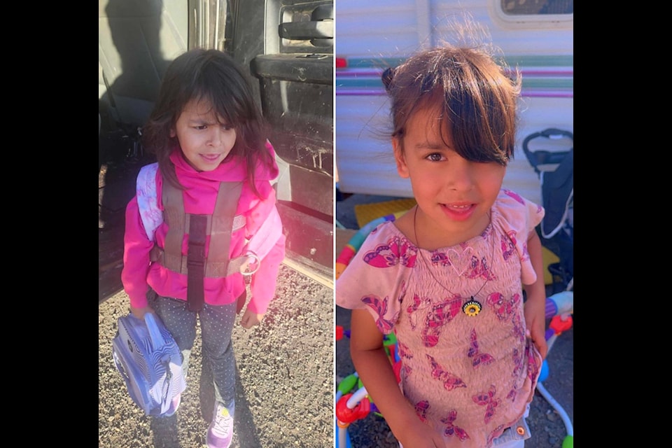 An image of Oaklynn posted by her mother Gail Skin on social media. A community search is underway to locate the girl after she was reported missing from Southside on the evening of Sept. 19