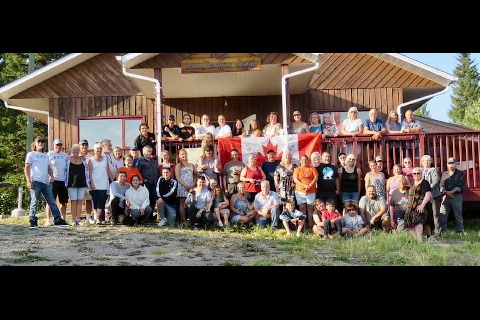The Gerow family members pose for a photo at the reunion held in  Lake Aug. 2- 4, 2024.