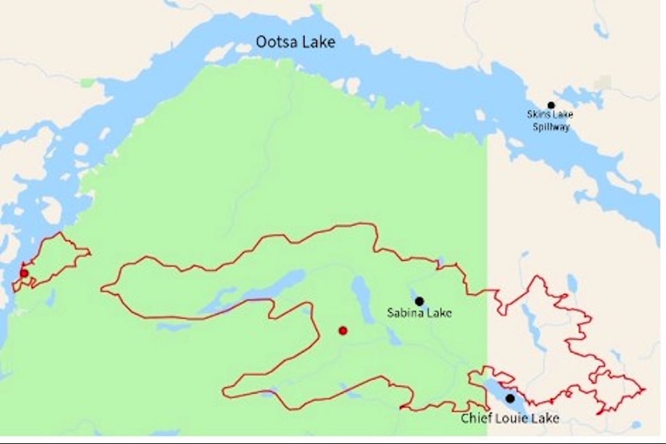 Initially, the fire was issued a number R11209 by the Wildfire Service.  At the request of the Cheslatta Chief and Council, the BC Wildfire Service has officially named the fire after Sabina Louie, one of Chief Louie’s daughters.
