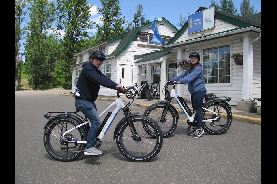 Visitor Information Centre offers e-bike rentals and an EV charging unit for visitors to access.