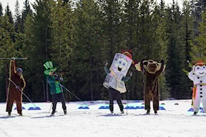 Omineca Sasquatch wins mascot ski race