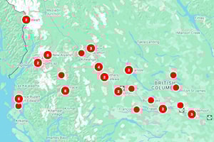 Update: Electricity mostly restored after lightning takes out power along Hwy 16