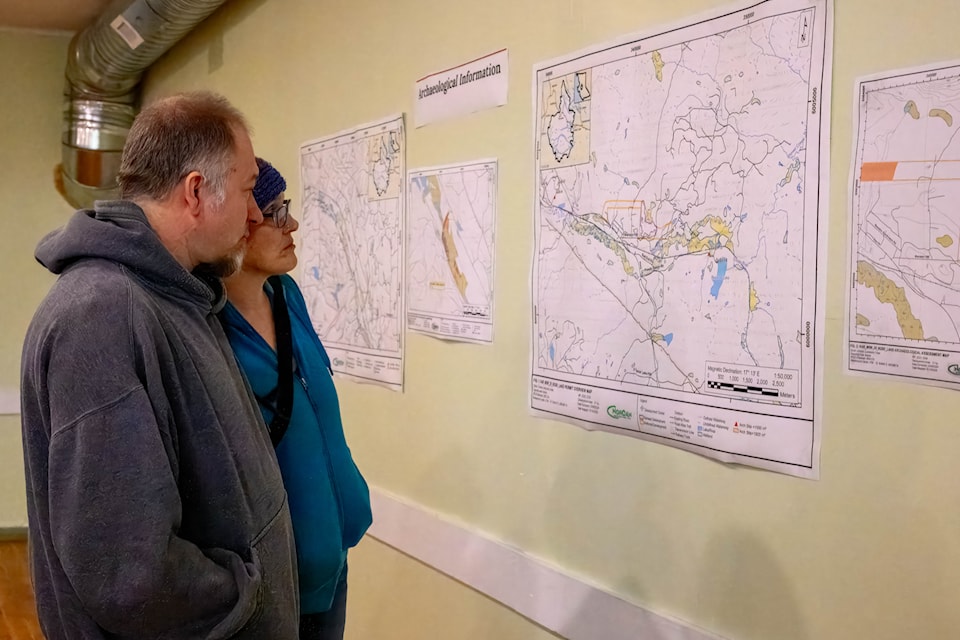 The Chinook Community Forest held an open house at Rose Lake on Friday, March 7, to update the community on wildfire mitigation and archaeological finds collected from some areas within the planned activities.  In addition to harvesting information, recent archaeological information collected from several areas within Chinook’s tenure was available for review.  Artifacts found included obsidian, chert, rhyolite and basalt tools.