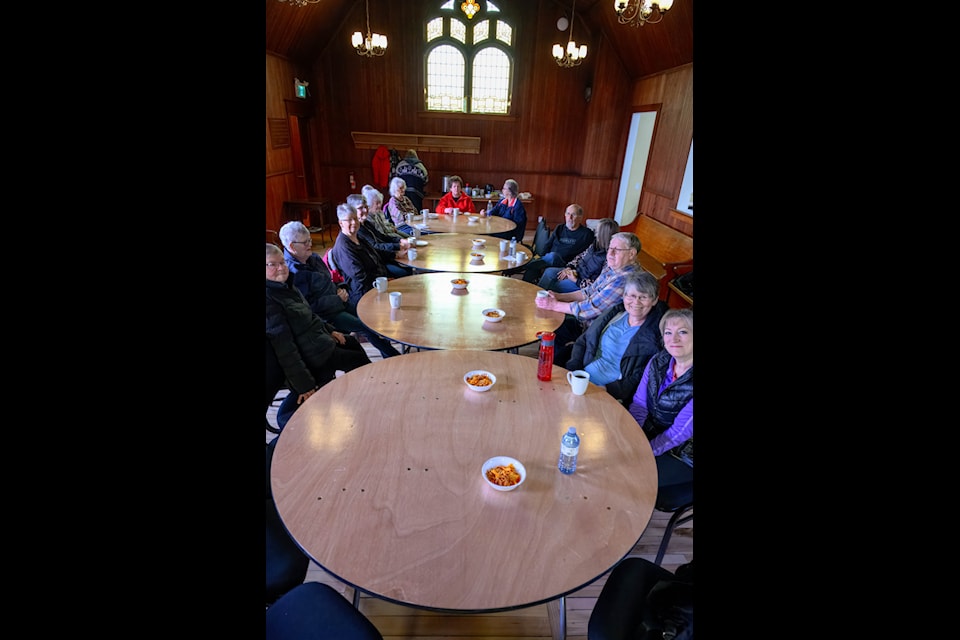 The Link organized a seniors drop in event on March 4 at St. John’s Heritage Church. It is always on a Tuesday from 10:30 a.m. until noon. The next upcoming dates are March 18, April 1, 15 and 29. For more information please call 250-251-9443.