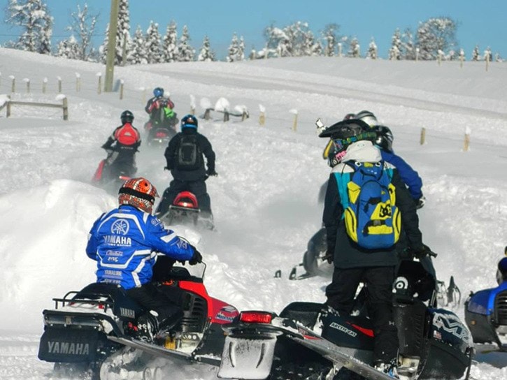 Perfect day for the Skidoo Poker Ride