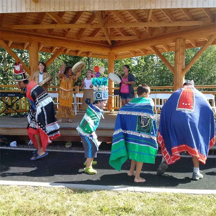 Traditional dancers at Granisle Days