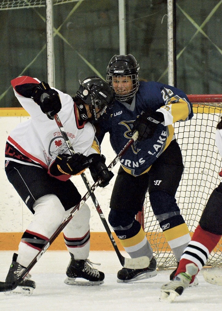 Women’s vortex hockey action