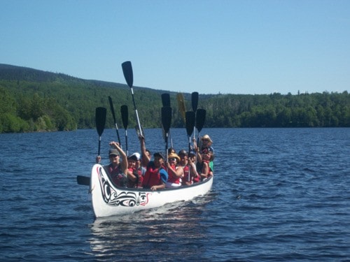 Paddling togetherPaddling together