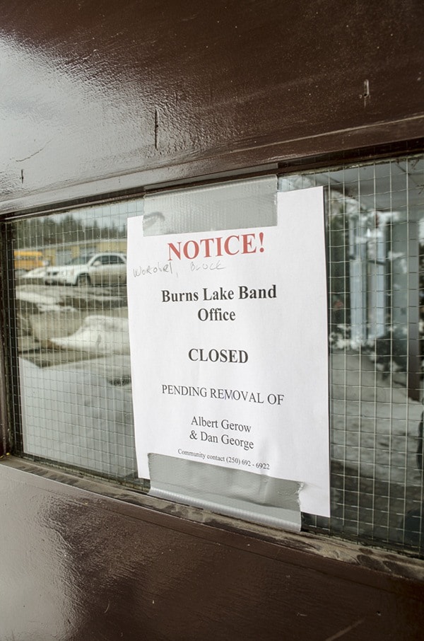 Burns Lake Band in turmoil