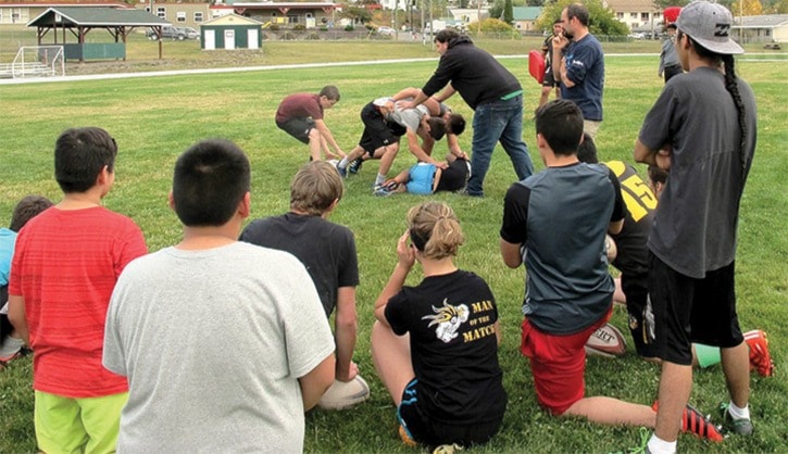 Rugby practice