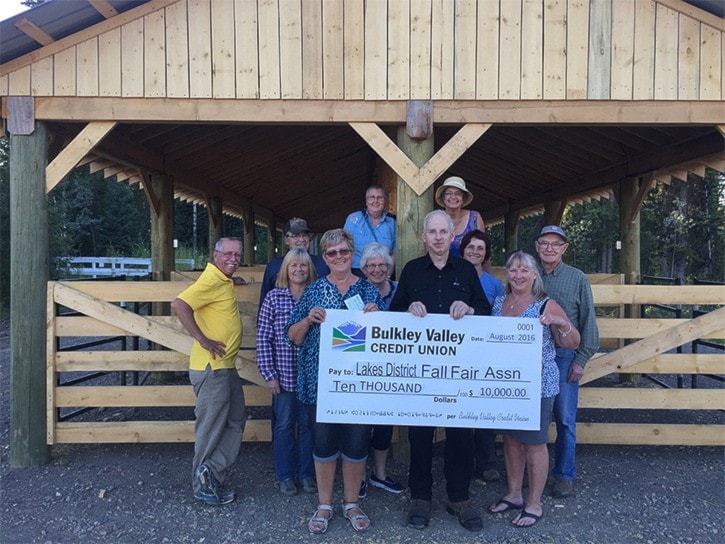 Bulkley Valley Credit union donates big to fall fair