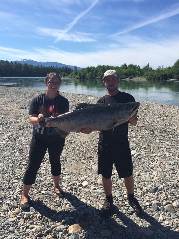 Huge salmon