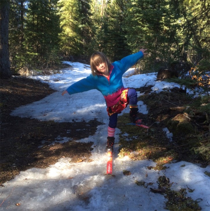 skiing with high temperatures
