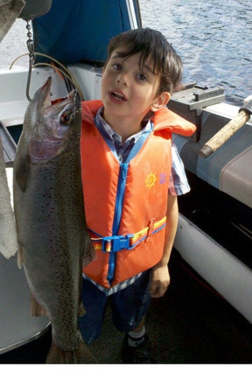 Little guy with big fish
