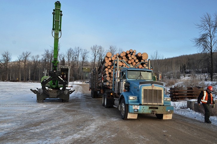First logs for new Babine sawmill in Burns Lake