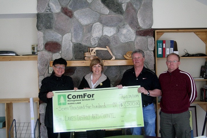 Arts council receives donation from comfor