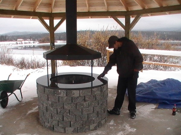 Community gazebo built