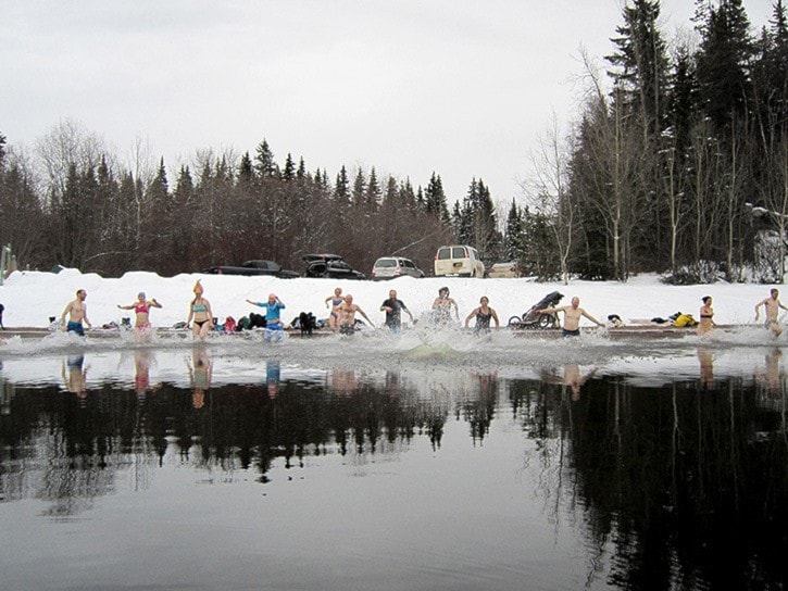 Polar bear dip