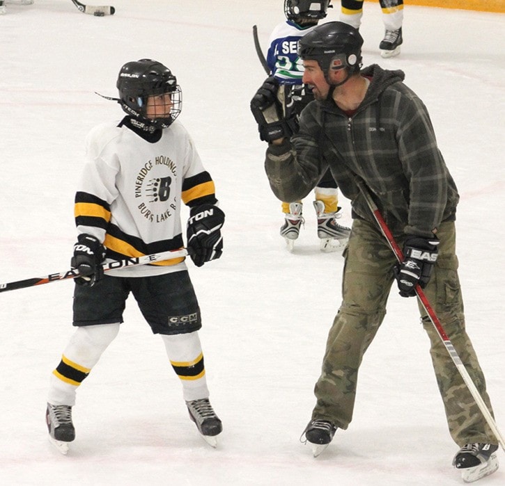 Atoms improve their hockey skills