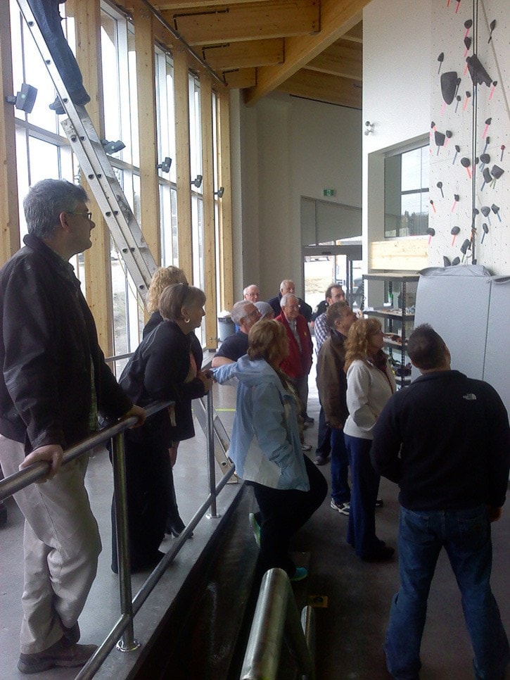 touring the multi-use facility