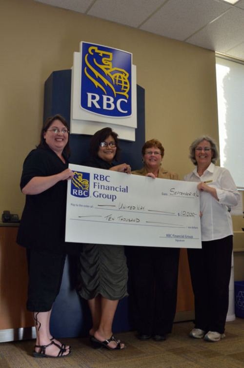 RBC donates $10,000 to United Way