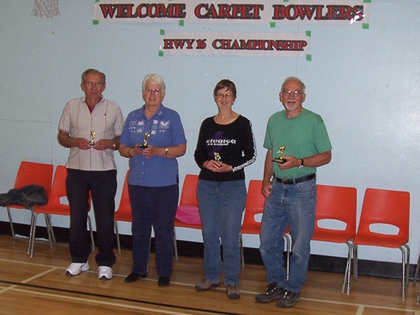 Carpet bowling fun in Granisle