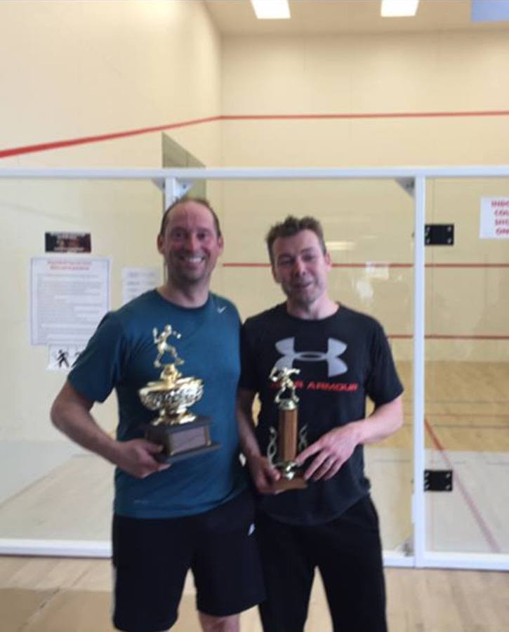 Squash tournament winners