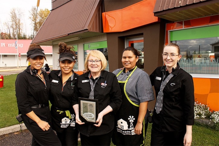 Burns Lake A&W receives award of excellence