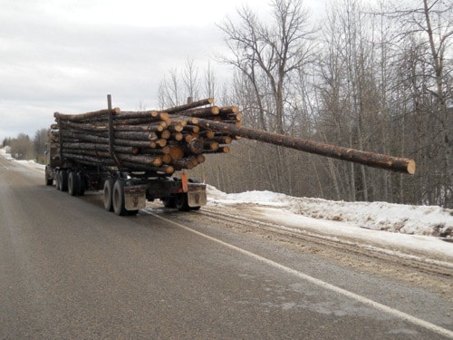 73065burnslakeRCMPlogtruck-photo