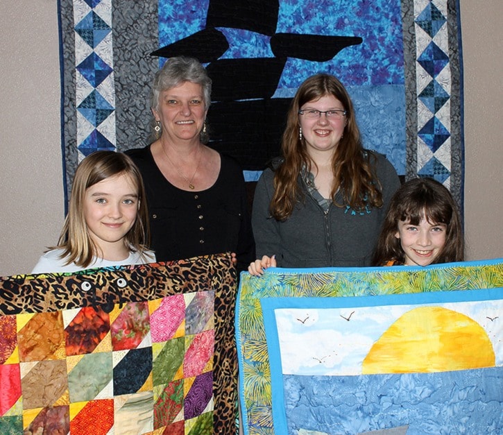 Local girls enter quilters contest