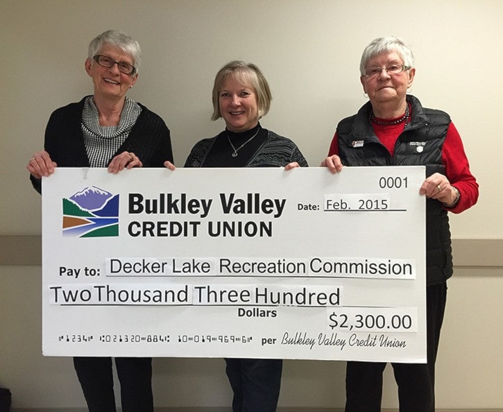 BVCU supports Decker Lake Rec Commission