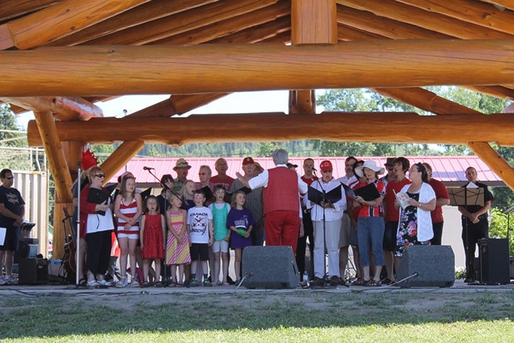 Lakes District Choir entertains community at Canada Day