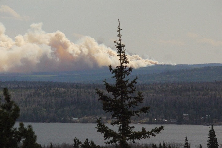 Fires south of Burns Lake