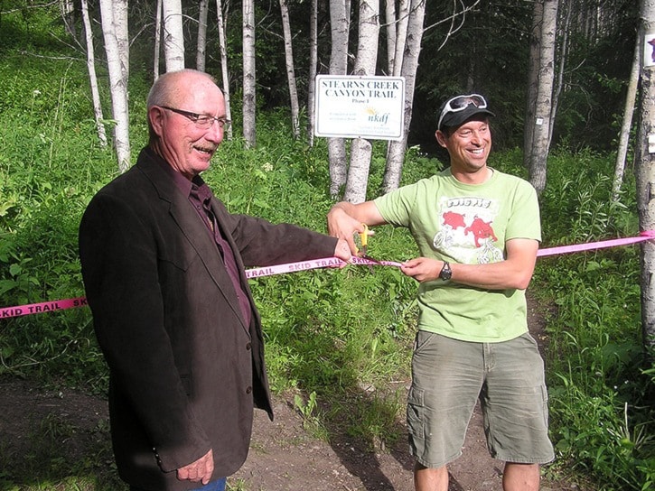 The unveiling of the newest mountain bike trail
