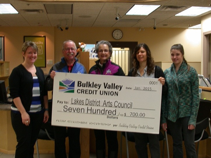 Bulkley Valley Credit Union give money