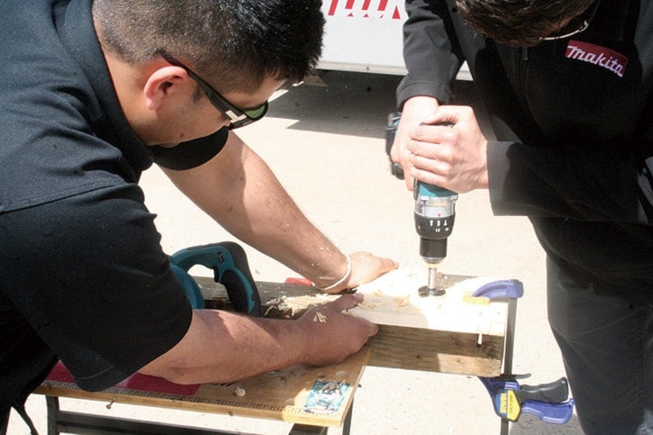 Showing just how powerful, power tools can be