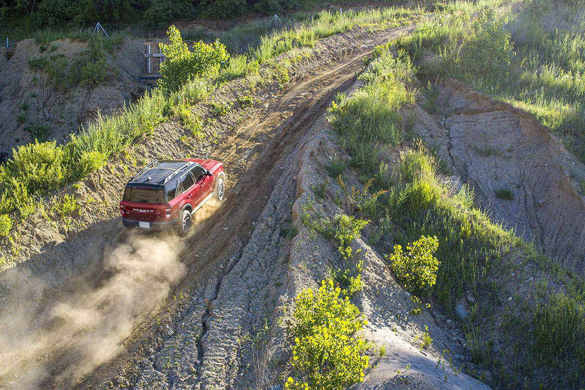 But just because the Bronco is more beefed-up doesnÂ’t mean the Sport cowers in the face of uncharted terrain.