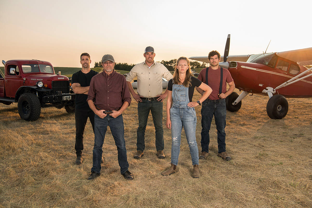 Lee Brandt, a Langley-based crane operator who grew up in Milner, will make his television show debut with History TV Canada聮s new series, Lost Car Rescue. The show also features a commercial pilot, an auto body expert, and a car mechanic. (Special to Langley Advance Times)