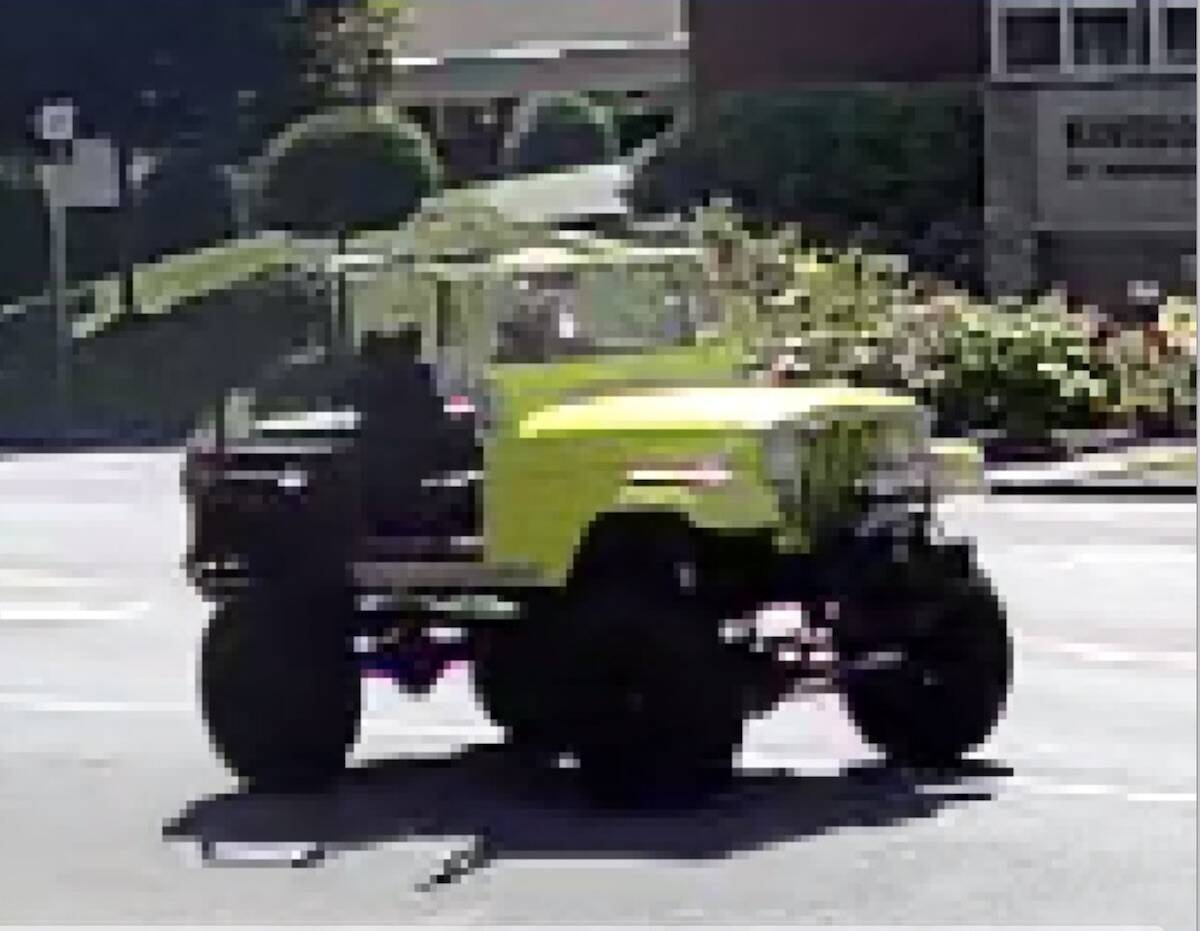 Eric Shestalo was last seen driving a red 1990 Jeep YJ, which appears to have a yellow painted front end and may have B.C. licence plate MT9 81W. (IHIT)