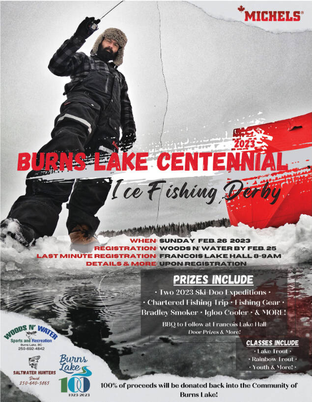 Hook on to charity ice fishing derby - Burns Lake Lakes District News