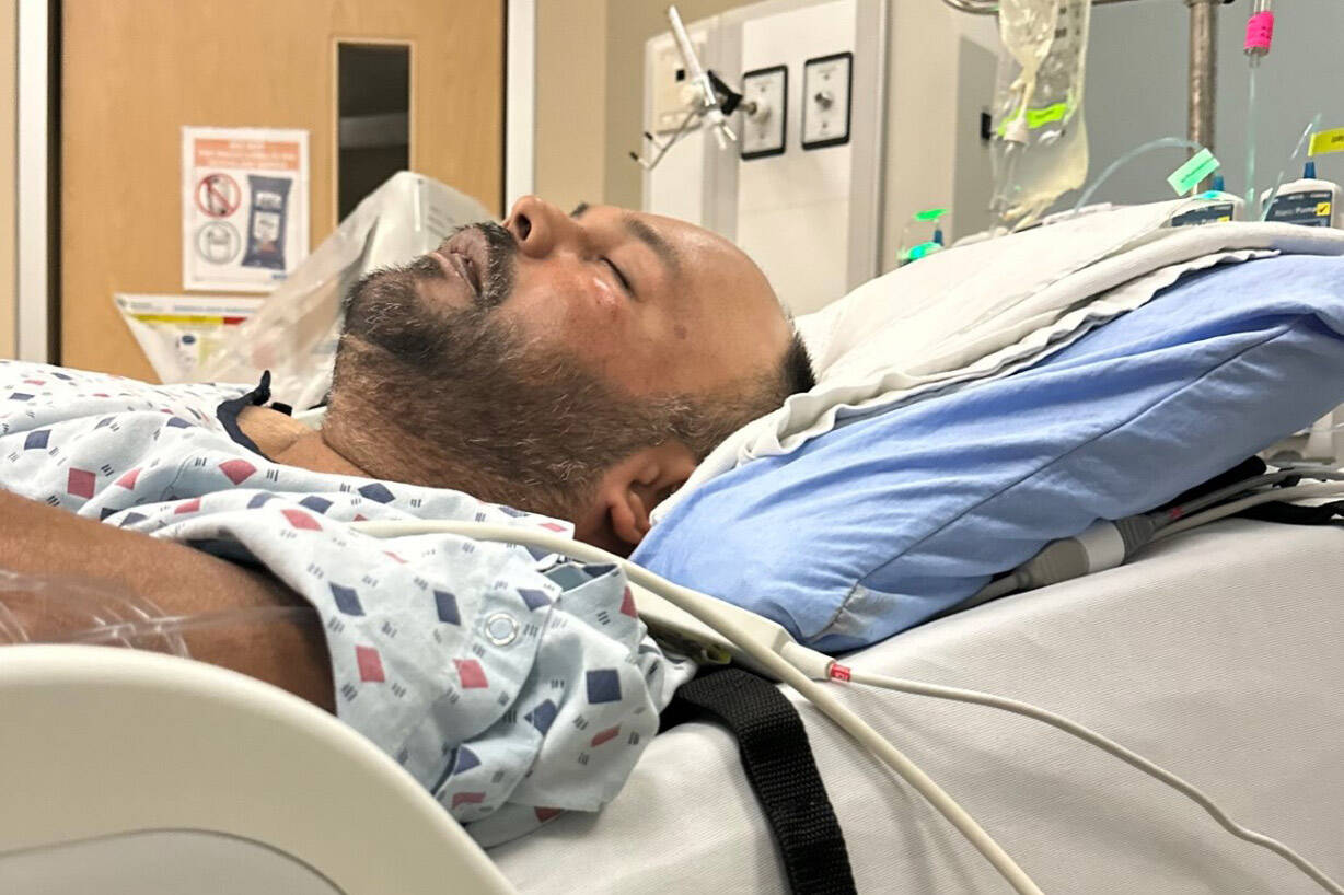 Kris Mallisetty was paralyzed from the neck down during surgery on his spine on Jan. 27. Because he doesn聮t qualify for Persons With Disability funding, a friend has set up a fundraiser to help pay for the costs of making his home wheelchair-accessible. (Leah Gray photo)