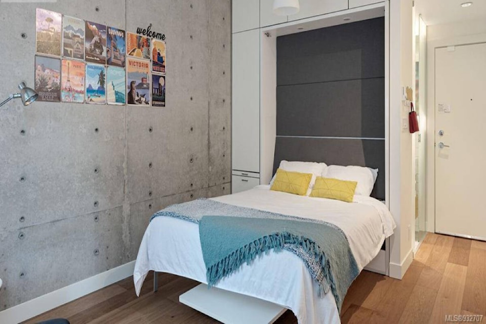 Anurag Sharma’s legal non-conforming unit in the Janion in Victoria. The size of the condo is around 290 square feet. (Photo courtesy of Anurag Sharma)
