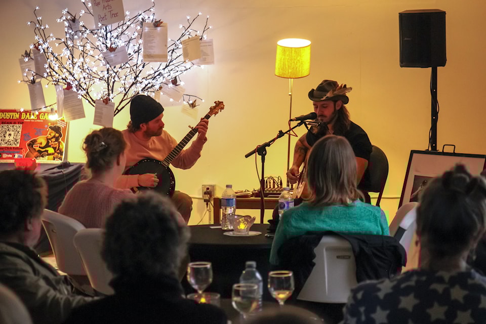 The Home Routes/Chemin Chez Nous tour season concluded on April 4, 2025, with performances by Dustin Dale Gaspard and Tanner Bingaman at Pope Mountain Arts, in Fort St. James, B.C. 