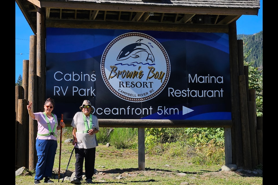 John Henderson and his daughter Tina, of the Gwa’sala-‘Nakwaxda’xw First Nations, embarked on a walk from Nanaimo to Port Hardy to raise awareness about the death of young people in their community.
