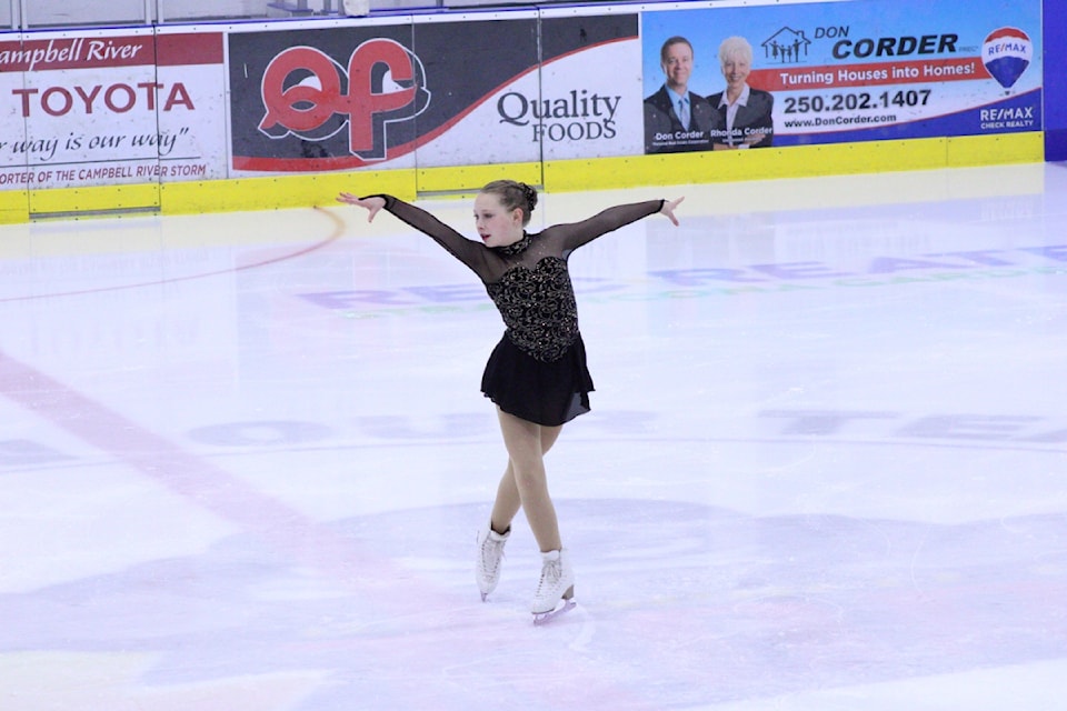 Campbell River figure skater Holly Hudson competes in the skating competition (Star 4). 