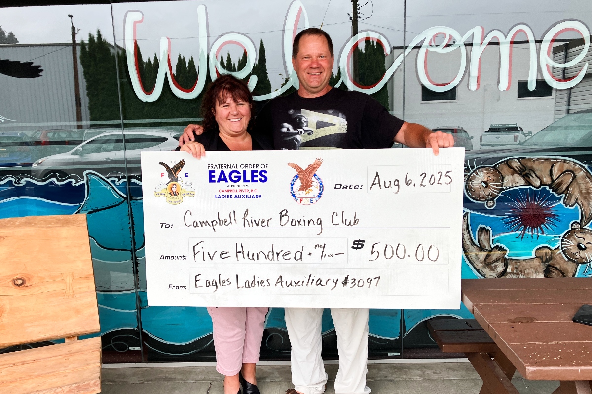 $500 donation to Campbell River boxing club will help buy new equipment